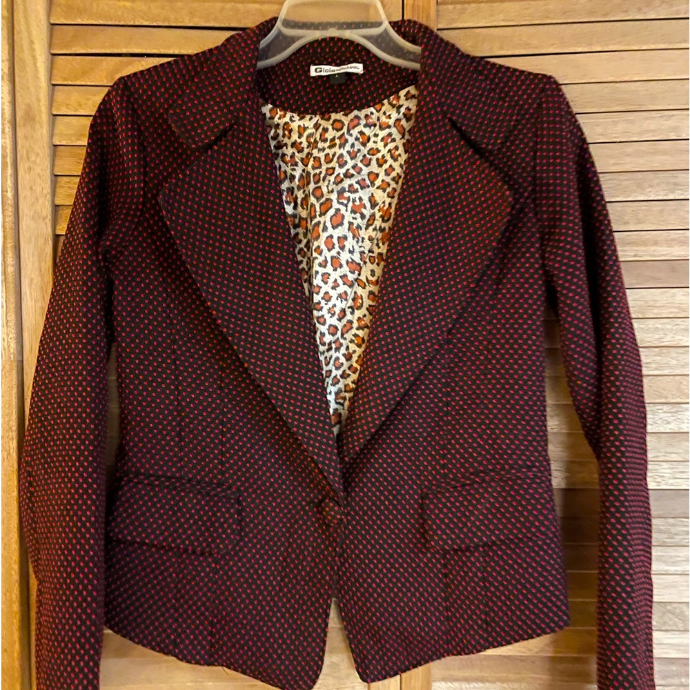 Polka dot blazer